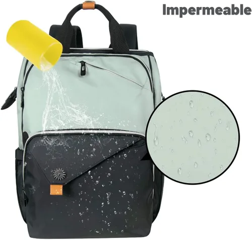 Miniatura 4 de Hap Tim - Mochila para Laptop, Mochila de Viaje para Mujer, Mochila de Trabajo, Verde Negro, Grande, Mochilas de viaje