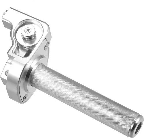 Miniatura 7 de X AUTOHAUX Manillar de tono plateado para manillar de 0.866 in, aleación de aluminio con cable de acelerador para motocross y motocicleta