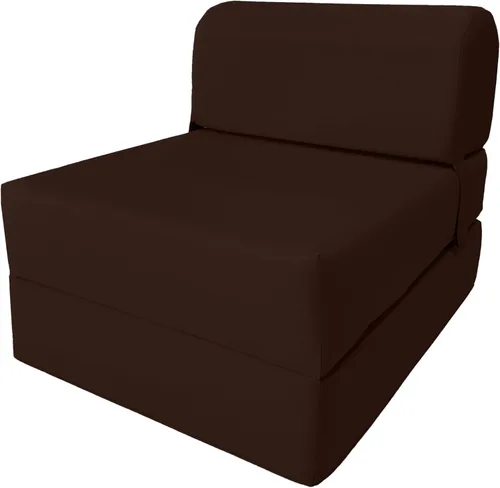 Miniatura 15 de D & D Futon Furniture Chair cama plegable de espuma, sofá de estudio, colchón de espuma doblado (6 x 36 x 70 pulgadas, azul real)