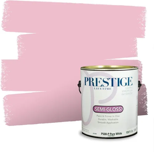 Miniatura 416 de Prestige Paints Pintura exterior e imprimación en uno, 1 galón, plano, coincidencia comparable de Valspar* Amber Rose*