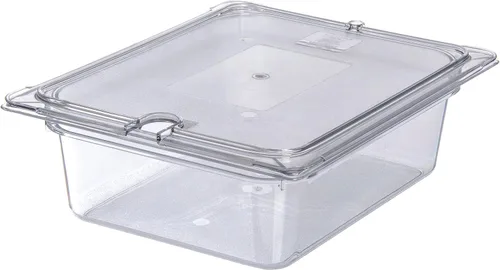 Miniatura 6 de Carlisle FoodService Products 10221B07 StorPlus - Bandeja de comida de tamaño medio, policarbonato, 4 pulgadas de profundidad, transparente