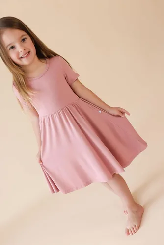 Miniatura 44 de Posh Peanut - Vestidos para niñas – Vestido suave para niña hecho con viscosa de bambú – Vestidos de otoño, primavera y verano para niñas