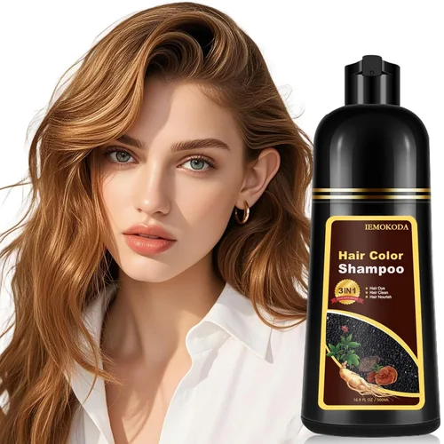 Miniatura 7 de Champú de tinte para el cabello marrón 3 en 1, champú instantáneo de color natural para el cabello, 100% cobertura de cabello gris, champú para Café