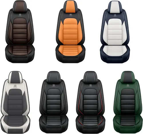 Miniatura 6 de Fundas de asiento de cuero para Nissan Murano 2003-2026, Protectores de asiento compatibles con airbag, Fundas de asiento automotrices impermeables