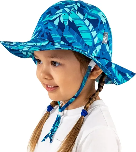 Miniatura 4 de JAN & JUL Grow-with-Me Kids Floppy Sun-Hats with 50+ UPF Protection for Baby Toddler Girls