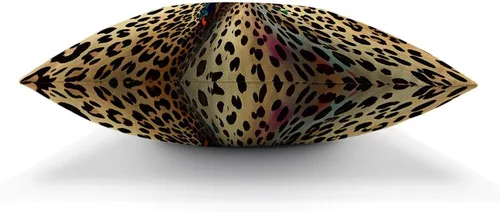 Miniatura 2 de Moslion Fundas de almohada con estampado de leopardo abstracto africano, leopardo, vida silvestre, retro, fundas de almohada de 18 x 18 pulgadas