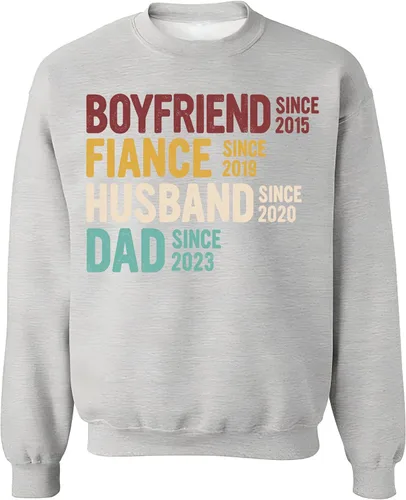 Miniatura 10 de Sudadera con capucha personalizada con diseño de línea de tiempo de la familia vintage