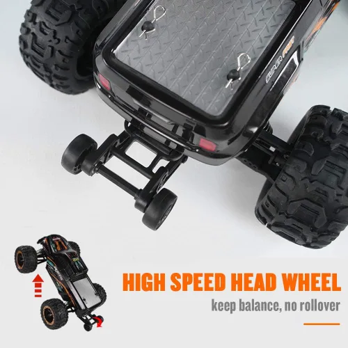 Miniatura 7 de GoolRC 16889A RC Car, coche de control remoto a escala 1:16, 4WD 45KM/H Camión RC de alta velocidad con motor sin escobillas, 2.4GHz todo terreno