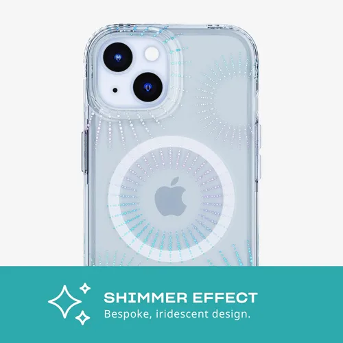Miniatura 8 de Tech21 Evo Sparkle - Funda para iPhone 16e y 15, compatible con MagSafe, funda de protección contra impactos, color lunar