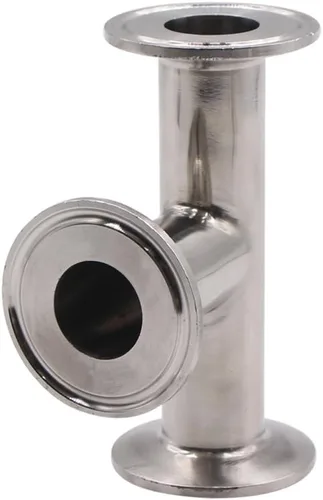 Miniatura 5 de DERNORD Abrazadera Tee 3 vías Acero inoxidable 304 Instalación sanitaria Se adapta a 1.5 "Tri-abrazadera, 0.984 in tubo OD