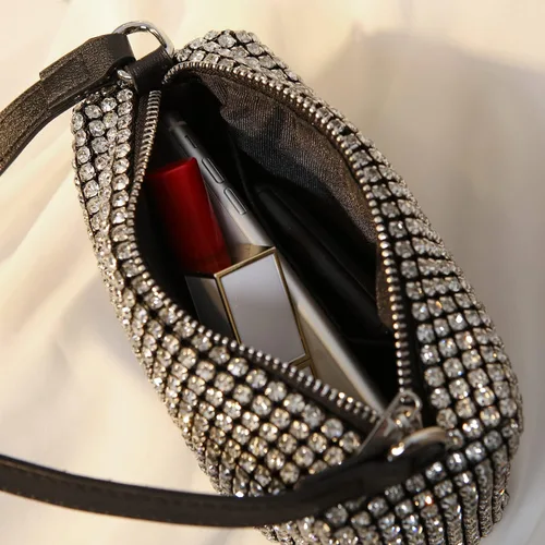 Miniatura 6 de JIAN YA NA Bolso de mano de noche para dama de honor, dama de honor, niña, novia, para baile de graduación, cóctel, fiesta, boda, compromiso