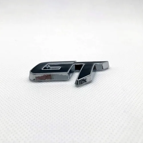 Miniatura 7 de Emblema de coche con logotipo de GT de metal cromado Insignia 3D de alta calidad Auto Racing Sport Sticker Grand Tourer (Negro)