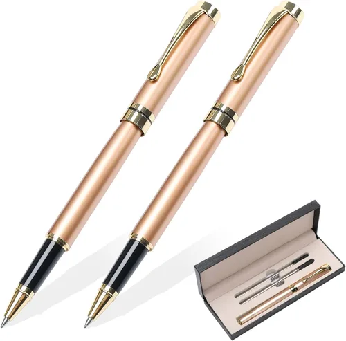 Miniatura 13 de YIVONKA Bolígrafos de lujo, el mejor juego de regalo para hombres y mujeres, profesional, ejecutivo, oficina, bonitos, caja de regalo, bolígrafo 2