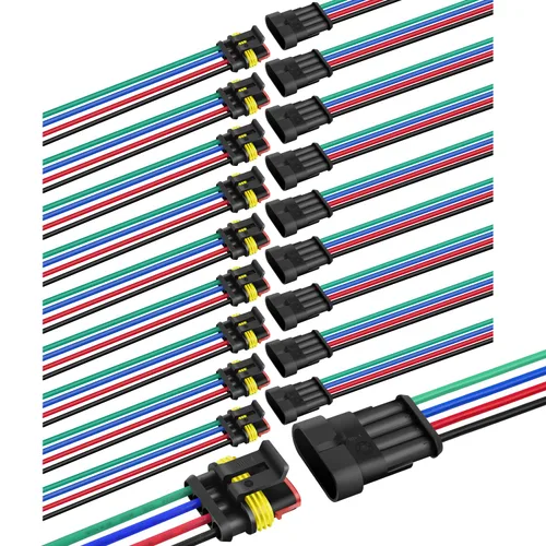 Miniatura 14 de Nilight 622 piezas conectores eléctricos de 1 2 3 4 5 6 pines, enchufe terminal macho hembra, conectores de cable impermeables, juego de conexión