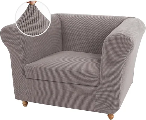 Miniatura 25 de UNBBRRL Funda de sofá Chesterfield de jacquard elástico, fundas de cojín gruesas para sofá, protector de muebles para sala de estar