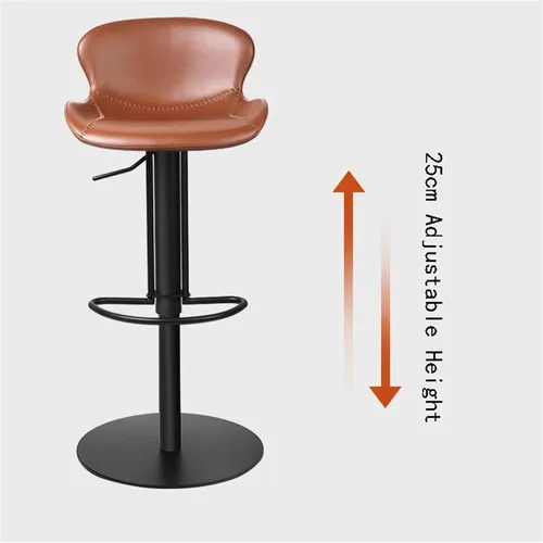 Miniatura 5 de BNNP Taburetes de bar altos, silla de bar que se puede levantar silla de bar alta giratoria de 360°, taburete de bar para el hogar, hotel, 1