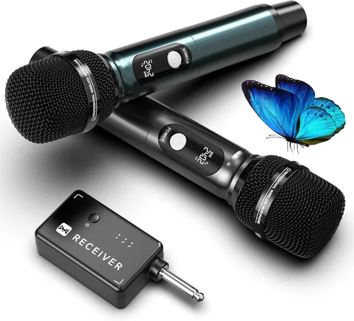 Miniatura 8 de Máquina de karaoke portátil con eliminación de voz AI y reverberación de grado de estudio, sistema de micrófonos inalámbricos, Bluetooth 5.0