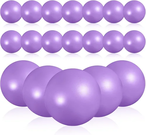 Miniatura 16 de Sotiff 20 pelotas pequeñas de ejercicio de pilates de 9 pulgadas, mini pelotas de barra de yoga para estabilidad, fitness, terapia física