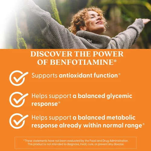Miniatura 6 de Doctor's Best Benfotiamine 150 con BenfoPure, ayuda a mantener el metabolismo de la glucosa, sin OGM, vegano, sin gluten, sin soja, 150 mg, 360