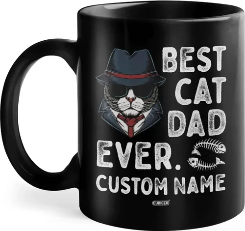 Miniatura 19 de CUBICER Taza de café de cerámica negra personalizada, tazas de béisbol para mamá, con nombre personalizado, tazas grandes, regalos de cumpleaños