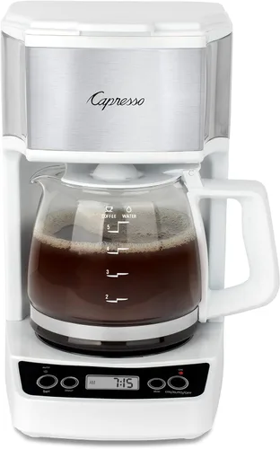 Miniatura 7 de Capresso Mini cafetera de goteo de 5 tazas, negro y acero inoxidable