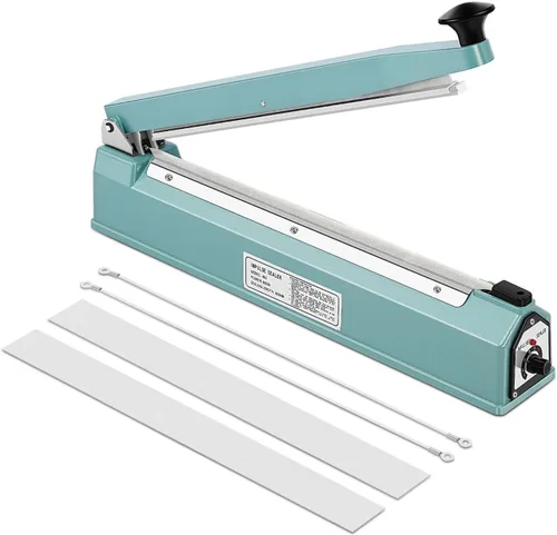 Miniatura 10 de Flexzion Selladora de impulso de 8 pulgadas (200 mm) de 300W con modo de calentamiento ajustable, sin necesidad de precalentamiento, selladora