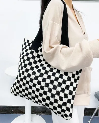 Miniatura 25 de Bolsas de ganchillo para mujer, bolsa de mano de playa de verano, bolsa de hombro de gran capacidad, bolsa de hobo estética, bolsa de punto, bolsa