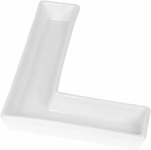 Miniatura 6 de Coffeezone - Plato de cerámica para dulces y nueces, decoración para bodas y fiestas, Blanco