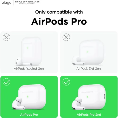 Miniatura 2 de elago Protector contra el polvo compatible con AirPods Pro (1 y 2), película antipolvo, protege del polvo de hierro y metal (1 juego, gris oscuro)