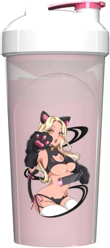 Miniatura 2 de Sexy Gamer Gear - Botella agitadora de anime, mezclador de bebidas para juegos, preentrenamiento, batidos de proteínas, batidos de reemplazo