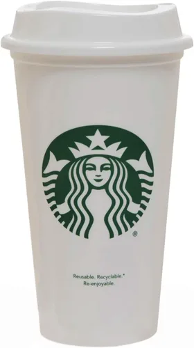 Miniatura 4 de Starbucks Juego de 5 vasos reutilizables de 16 onzas para bebidas calientes con tapa