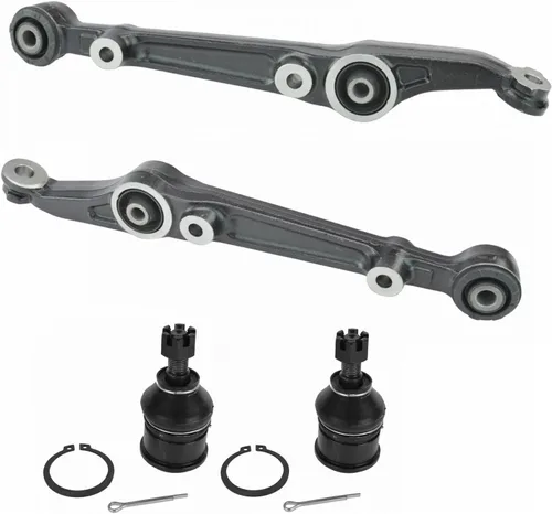 Miniatura 85 de TRQ Brazo de control delantero superior e inferior con rótula juego de 4 piezas compatible con Land Rover Range Rover 2003-2012