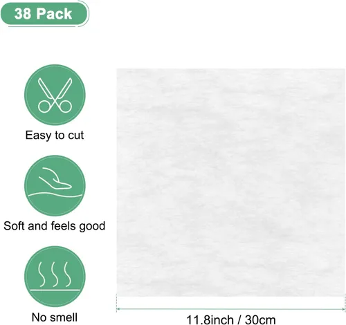 Miniatura 3 de M METERXITY Papel de flores de algodón coreano de 38 hojas, papel de algodón impermeable de 11.8 pulgadas para bouquets/embalaje de regalo [blanco]