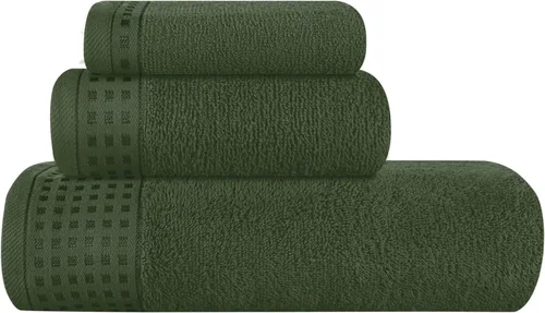 Miniatura 27 de GLAMBURG Juego de 2 toallas de baño de gran tamaño 100% algodón, 28 x 55 pulgadas, ultra suaves, altamente absorbentes, compactas, de secado rápido