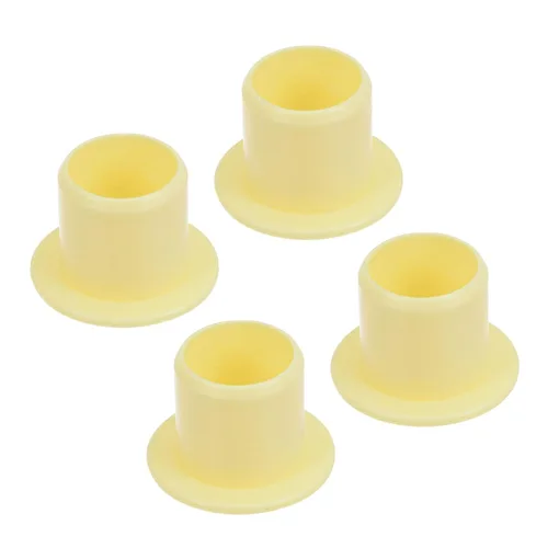 Miniatura 11 de Rodamiento de manga con brida de 4 piezas - [0.118 in x 0.177 in x 0.197 in] Buje sin aceite POM para uso en máquinas de equipos Negro