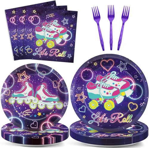 Miniatura 39 de 96 piezas de decoraciones de vaquera, suministros de fiesta, platos de papel con estampado de vaca, platos y servilletas desechables occidentales