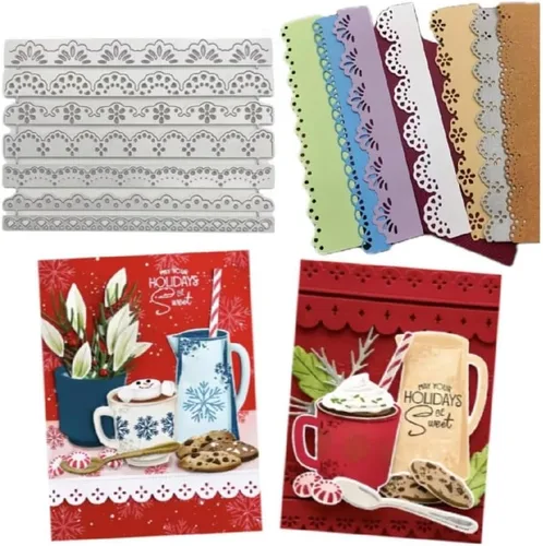 Miniatura 20 de Troqueles de álbum de recortes para hacer tarjetas, troqueles de corte de metal para Navidad, plantilla de perforación para manualidades de papel