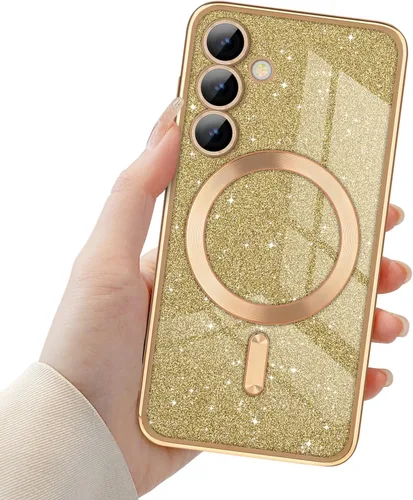 Miniatura 20 de Newseego Funda ultra magnética para Samsung Galaxy S22, funda de lujo con purpurina para mujeres y niñas, protección completa de la lente de la Negro