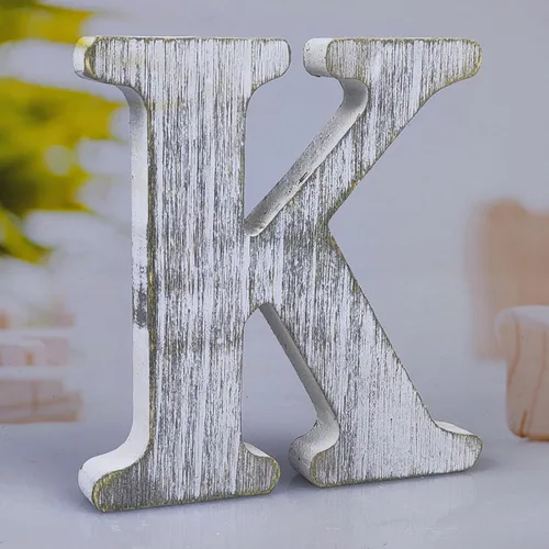 Miniatura 19 de Letras de madera de 8 pulgadas, letras de madera rústica sin terminar para decoración de pared, letras decorativas en pie, cortes de letras, letrero