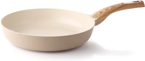 Miniatura 4 de SENSARTE Nonstick Frying Pan Skillet, Egg pan, Omelette Pan, Healthy Cookware Chef's Pan, PFOA Free, 11 Inch, Black Negro clásico