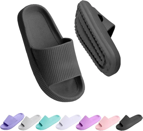 Orthoshoes Sandalias de nube para niños y niñas, cómodas, con suela gruesa, antideslizantes, para ducha, baño, zapatos de playa de verano para niños
