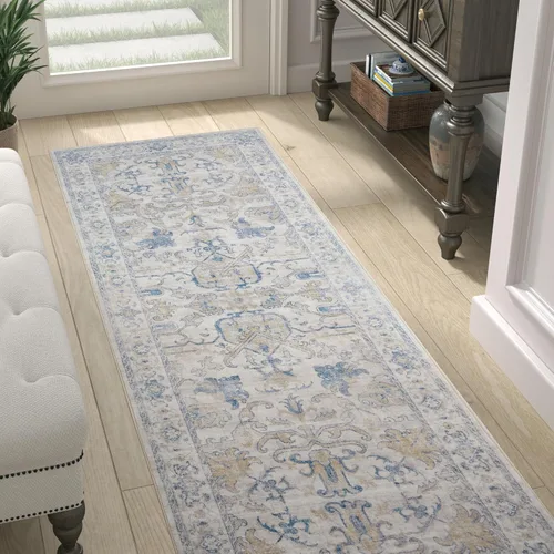 Miniatura 44 de jinchan Lima - Alfombra de pasillo lavable de 2 x 6 pies, antideslizante, de pelo corto, suave, ultrafina, alfombra envejecida para casa de campo