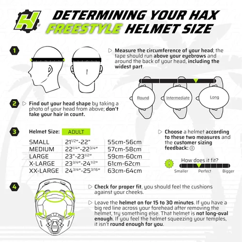 Miniatura 7 de HAX Havoc Fullface - Casco todoterreno para adultos, ATV Motorcross, moto de nieve, ligero, duradero y certificado por DOT para seguridad