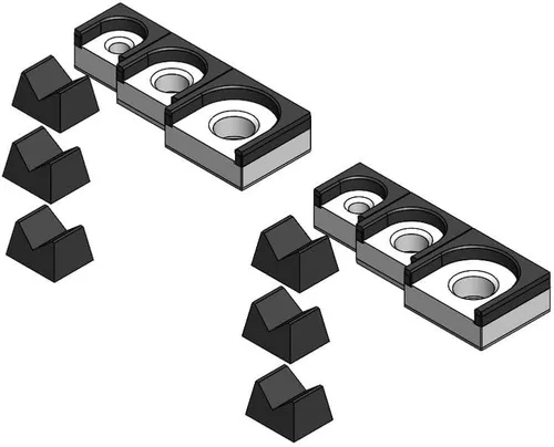 Miniatura 13 de MagAttach Juego de organizador de trinquete (juego de 3 piezas (2 paquetes), Verde/Negro)