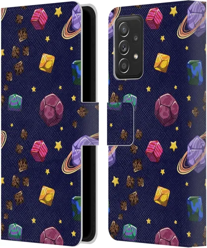 Miniatura 11 de Head Case Designs Officially Licensed Carla Morrow Colorful Space Dice Patterns Leather Wallet Case Compatible with Samsung Galaxy A53 5G (2022)