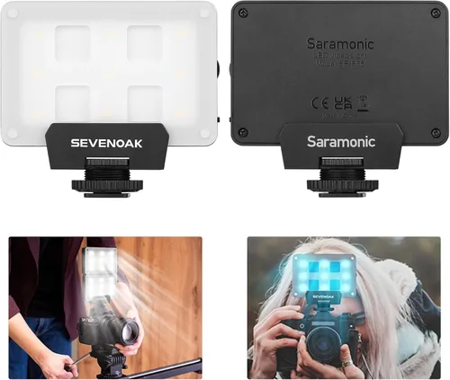 Sevenoak SK-L3 Luz de video RGB, batería recargable incorporada de 1800 mAh para cámaras DSLR profesionales, video fotográfico, luz LED de cámara de
