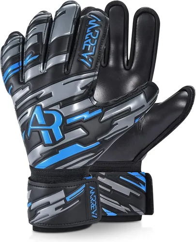 Guantes de portero de fútbol con protección de dedos y doble protección para la muñeca. Los guantes de portero proporcionan un control y agarre