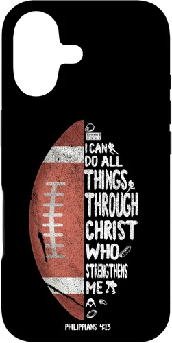 Miniatura 32 de iPhone 13 I can do all things through Christ Philippians 4:13 - Funda de fútbol