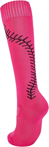 Miniatura 7 de American Trends Calcetines de sóftbol para niñas y adultos, calcetines de béisbol y sóftbol, calcetines deportivos con puntadas, para niñas jóvenes