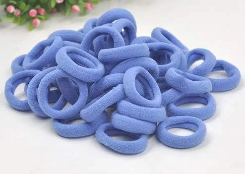 Miniatura 15 de Accesorios para el cabello para niñas y niños, bandas de goma para cola de caballo, bandas elásticas para el cabello (negro)